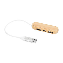 USB Hub MULTIPLIER,braun
