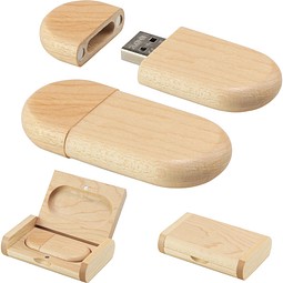 USB Stick WoodBox 16GB, Ahorn