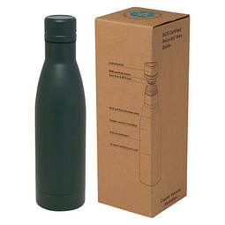 Vasa RCS-zertifizierte Kupfer-Vakuum Isolierflasche aus recyceltem Edelstahl, 500 ml, Green flash
