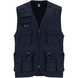 Venera Arbeitsweste mit V-Ausschnitt und mehreren Taschen, 200 g/m2, marineblau, M