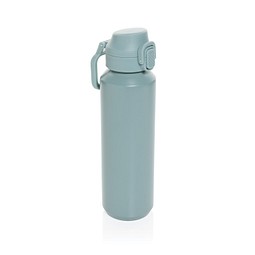 Via RCS Re-Steel Sportflasche mit Verschluss, 600ml, grün