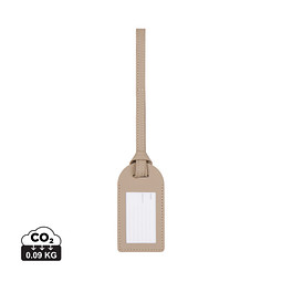 VINGA Baltimore Gepäckanhänger aus RCS recyceltem Polyester, greige