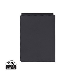 VINGA Baltimore RCS recycelte Polyester-RFID-Reisepasshülle, schwarz