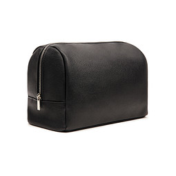 VINGA Bermond Kulturtasche aus RCS recyceltem PU, schwarz