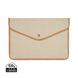 VINGA Bosler 16 Zoll Laptop-Tasche aus GRS recyceltem Canvas, greige