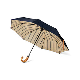 VINGA Bosler AWARE™ 21 Zoll faltbarer Schirm aus recyceltem PET, navy blau