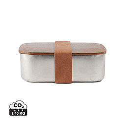 VINGA Ciro Lunchbox aus RCS recyceltem Stahl, silber