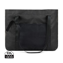 VINGA Livorno Maxi-Tasche aus GRS recyceltem Polyester, schwarz