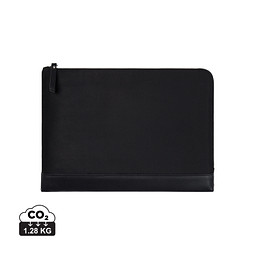 VINGA Marlow 14 Zoll Laptop Sleeve aus RCS recyceltem Polyester, schwarz