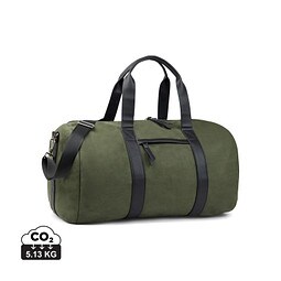 VINGA Marlow Wochenendtasche RCS aus recyceltem Polyester, grün, schwarz