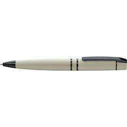 uma® Metall-Kugelschreiber VIP, blaue Mine, hellbeige-gummiert