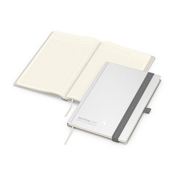 Geiger-Notes Vision-Book Creme A5 Bestseller, inkl. Silberprägung, weiß