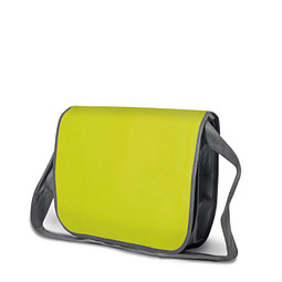 Joytex® Vlies-Business-Umhängetasche, limette/dunkelgrau