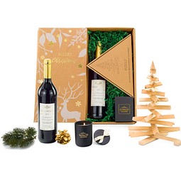 Wein-Geschenkset „Weihnachtsbaum“