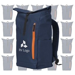 Werbe-Sparset Rucksack Nolan, 20-tlg., inkl. Druck, dunkelblau