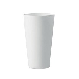 Wiederverwendbarer Becher 500ml FESTA LARGE, Weiß