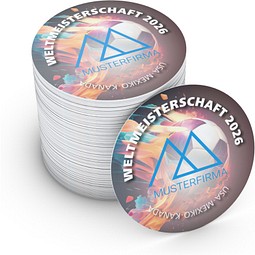 Geiger-Notes WM-Bierdeckel rund, Motiv Feuerball, inkl. Druck