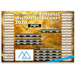 Geiger-Notes WM-Planer plano, Motiv Pokalgold, inkl. Druck