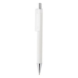 XD COLLECTION Druckkugelschreiber X8 mit Smooth-Touch, blaue Mine, weiß