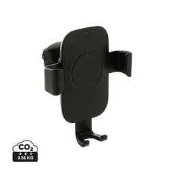XD COLLECTION 10W Wireless Charging Autohalter aus RCS Plastik, schwarz