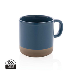 XD COLLECTION Becher aus glasiertem Keramik, blau