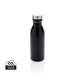XD COLLECTION Deluxe Wasserflasche aus RCS recyceltem Stainless-Steel, schwarz