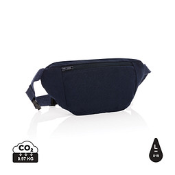 XD COLLECTION Impact Aware™ 285g/m² ungefärbte rCanvas-Gürteltasche, navy blau
