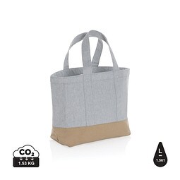 XD COLLECTION Impact Aware™ 285g/m² ungefärbte rCanvas-Kühltasche, grau