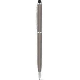 ZOE. Aluminium-Kugelschreiber mit Drehmechanik und einer Touch-Spitze, Gewehrmetall