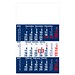 Geiger-Notes 3-Monats-Wandkalender Basic 2026, blau