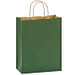 Papier-Tragetasche gerippt, 24 x 32 x 11 cm, grün