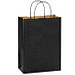 Papier-Tragetasche gerippt, 24 x 32 x 11 cm, schwarz