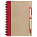 Notizbuch Recycling mit Kugelschreiber, rot