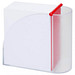 Zettelbox Pintu, rot/transparent