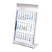 Geiger-Notes 3-Monats-Tischkalender Edelstahl, grau/blau, 2027/2028