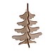 3D Holzpuzzle-Karte, Tannenbaum, 2-seit. Druck