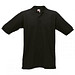 FRUIT OF THE LOOM® Unisex Poloshirt Pique, schwarz, M