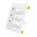 2-Jahres-Tischkalender 2026/2027, weiß/gelb
