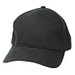 6-Panel-Cap Brushed Heavy, schwarz