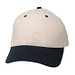 6-Panel-Cap Brushed Heavy, stone/navy