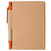 Notizbuch mit Kugelschreiber Mini, liniert, natur/orange Notizbuch mit Kugelschreiber Mini, liniert, natur/orange