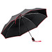 Automatik-Taschenschirm Boom, Schwarz-Rot
