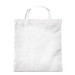 Vliestasche Textile mit kurzen Henkeln, weiß