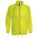 B&C Collection Unisex Windbreaker Jacke, gelb, M