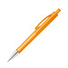 Druckkugelschreiber Jamaika, blaue Mine, orange-transparent Druckkugelschreiber Jamaika, blaue Mine, orange-transparent