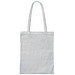 Einkaufstasche Baumwolle, lange Henkel, grau