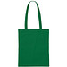 Einkaufstasche Baumwolle, lange Henkel, dunkelgrün