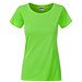JAMES & NICHOLSON Damen T-Shirt Basic aus Bio-Baumwolle, hellgrün, XS