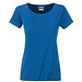 JAMES & NICHOLSON Damen T-Shirt Basic aus Bio-Baumwolle, blau, M