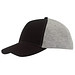 5-Panel-Cap Trend, Schwarz/Grau